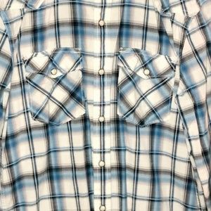 American Eagle Outfitters Plaid Western Shirt